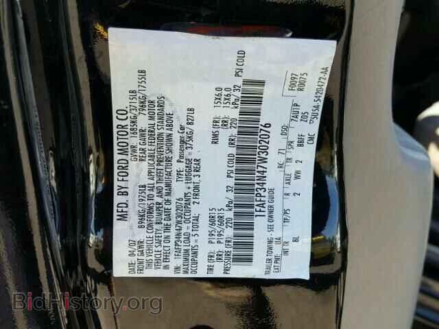 2007 FORD FOCUS - VIN: 1FAFP34N47W302076 - Фото 10