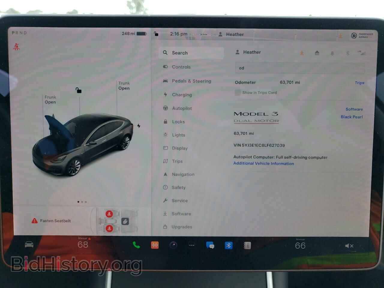 2020 TESLA MODEL 3 - VIN: 5YJ3E1EC8LF627039 - Фото 9