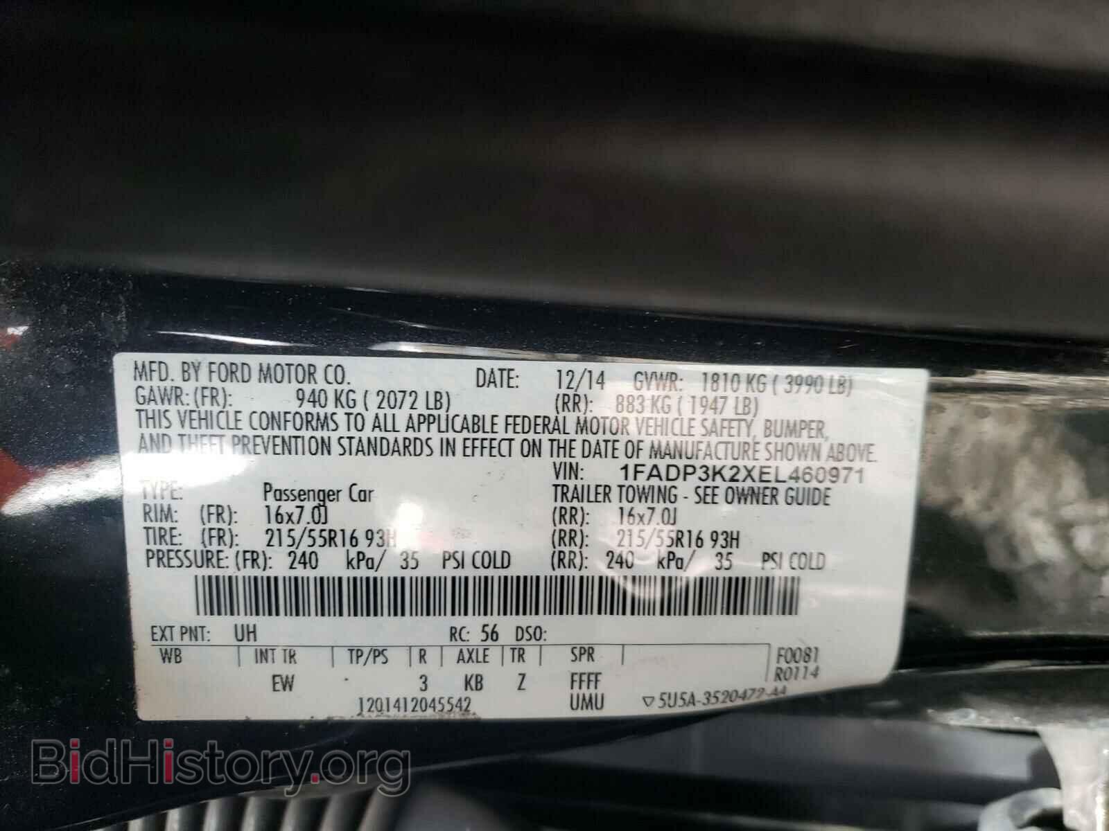 2014 FORD FOCUS - VIN: 1FADP3K2XEL460971 - Photo 10