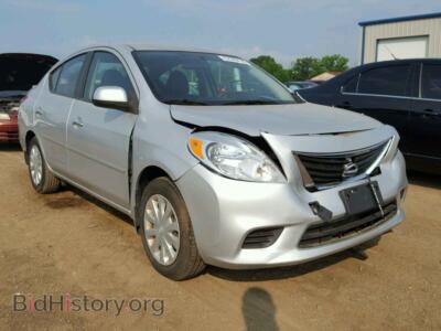 2013 Nissan VERSA Versa S, silver — VIN 3N1CN7AP1DL844451, Copart