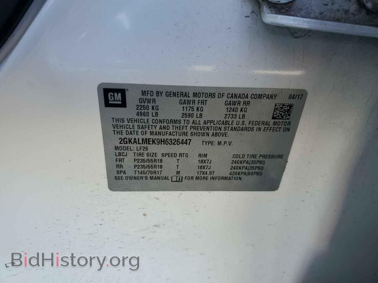 2017 GMC TERRAIN - VIN: 2GKALMEK9H6326447 - Photo 12