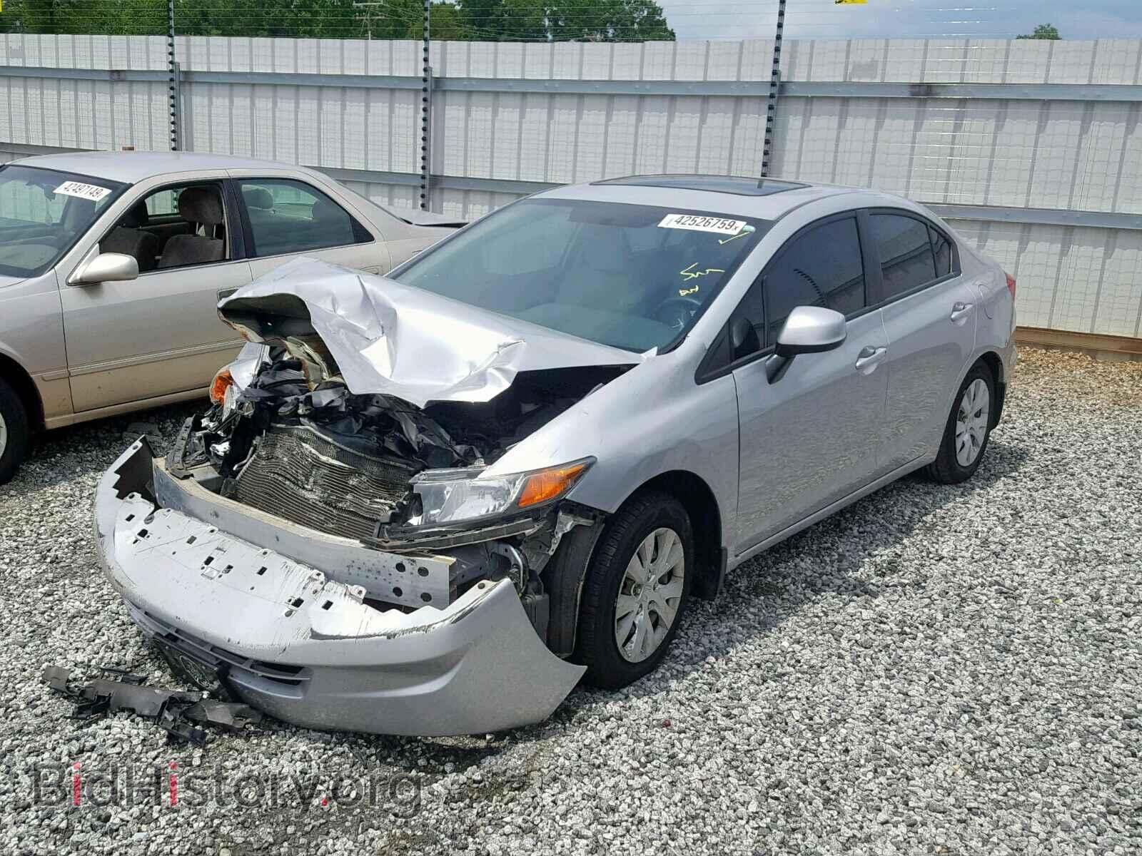 2012 HONDA CIVIC LX - VIN: 19XFB2E53CE065909 - Фото 2