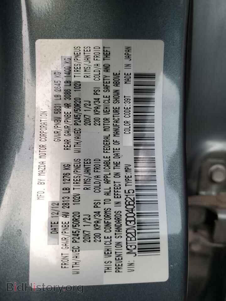 2013 MAZDA CX-9 - VIN: JM3TB2DV3D0406215 - Фото 13