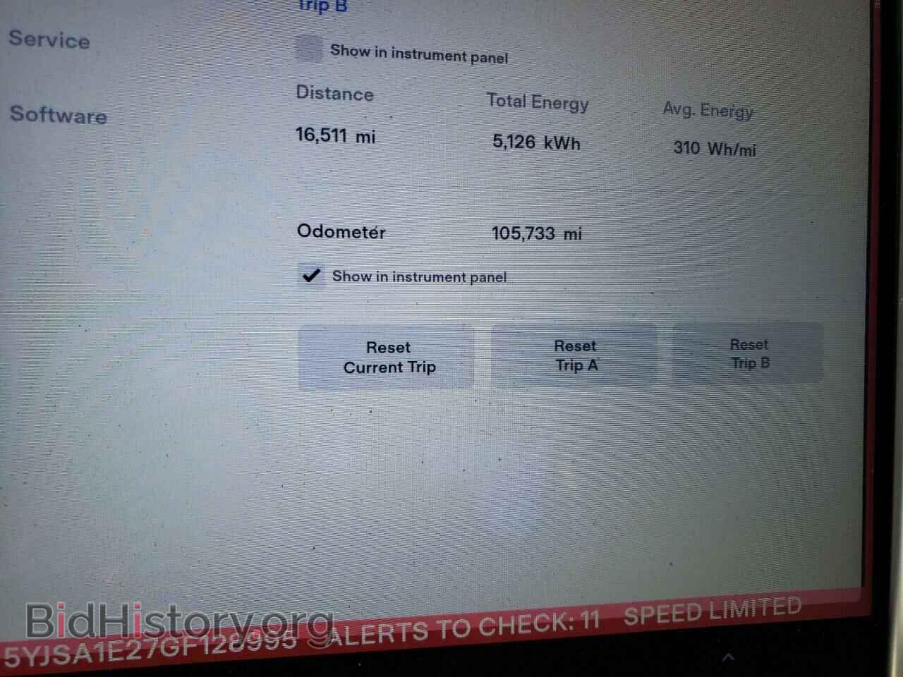 2016 TESLA MODEL S - VIN: 5YJSA1E27GF128995 - Фото 9