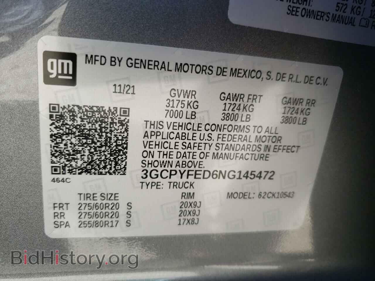 2022 CHEVROLET SILVERADO - VIN: 3GCPYFED6NG145472 - Фото 10