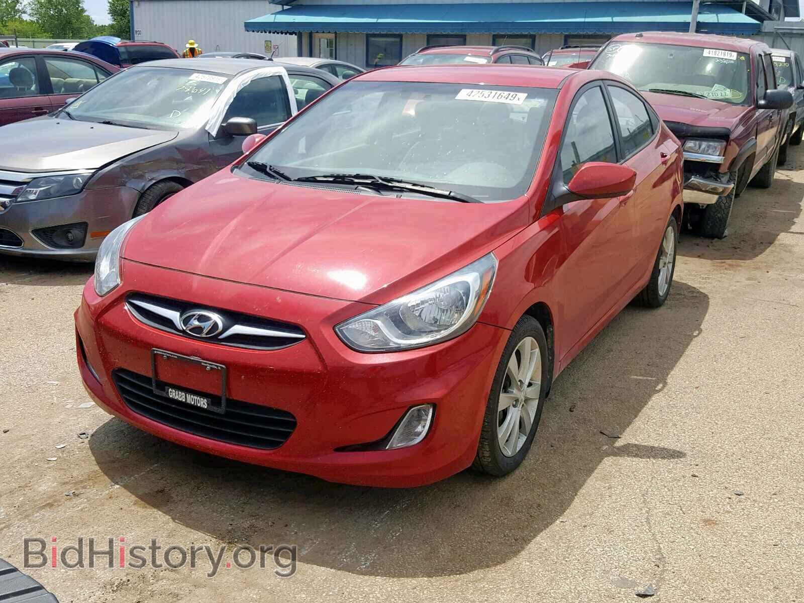 2012 HYUNDAI ACCENT - VIN: KMHCU4AE1CU253906 - Фото 2