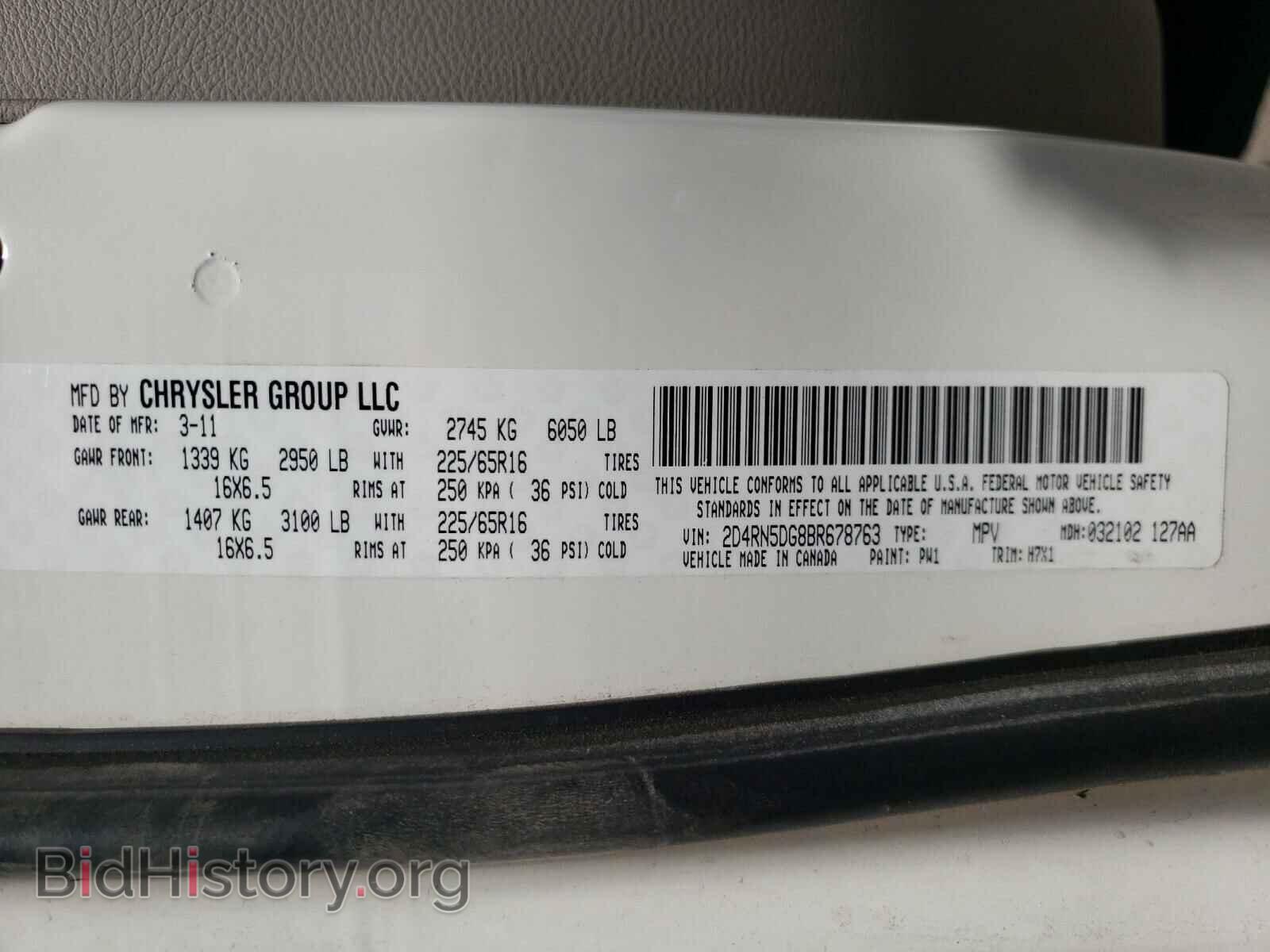 2011 DODGE CARAVAN - VIN: 2D4RN5DG8BR678763 - Фото 10