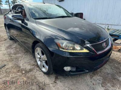 2011 Lexus IS 250, черный — VIN JTHFF2C20B2515796, Copart
