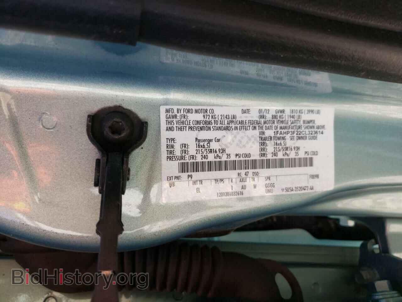 2012 FORD FOCUS - VIN: 1FAHP3F22CL323614 - Photo 10