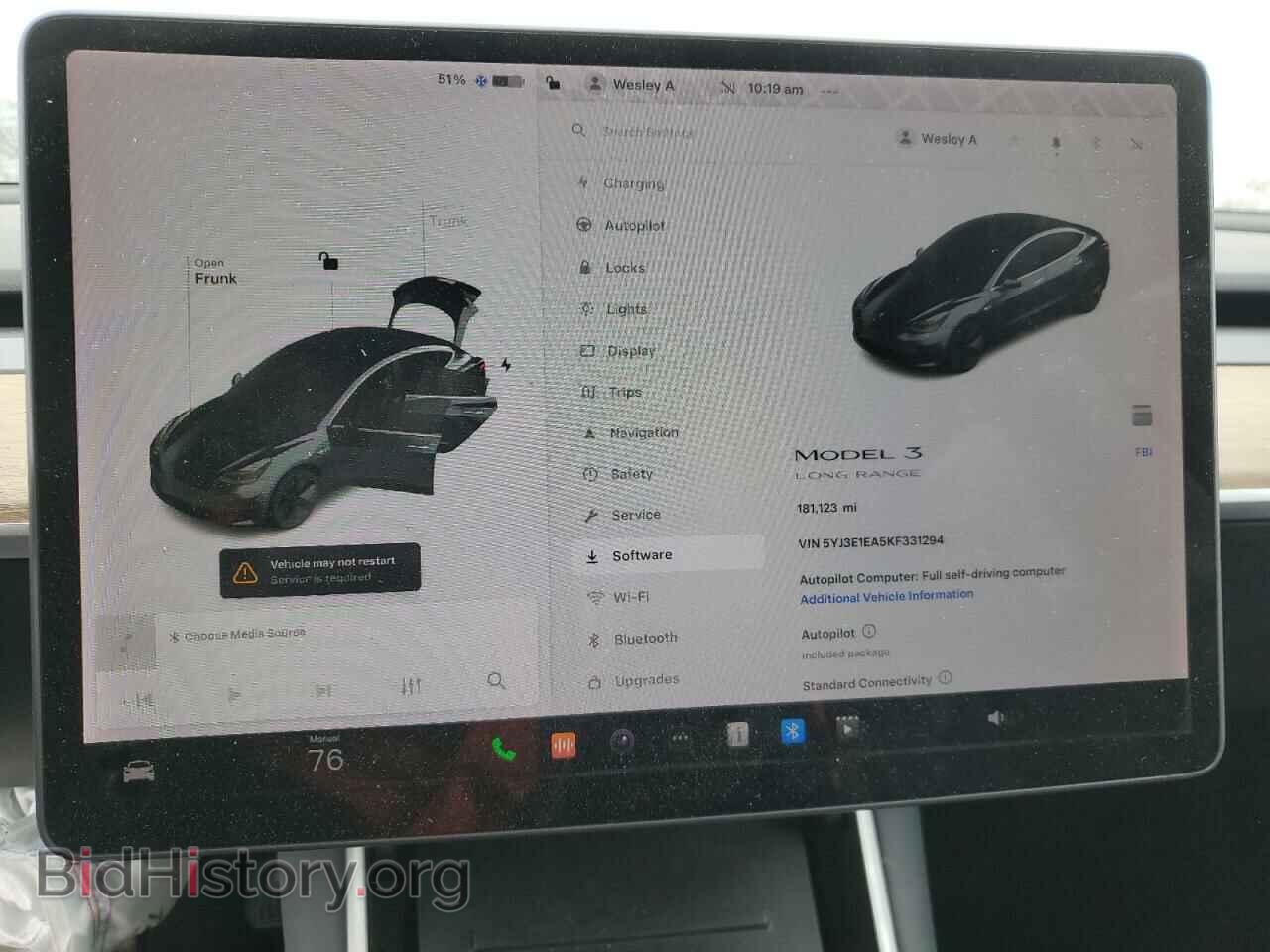 2019 TESLA MODEL 3 - VIN: 5YJ3E1EA5KF331294 - Photo 9