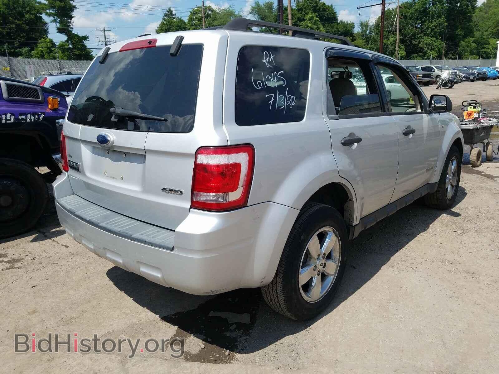 2008 FORD ESCAPE - VIN: 1FMCU93158KC69357 - Фото 4