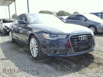 2013 Audi A6, blue — VIN WAUGGAFC7DN074975, Copart