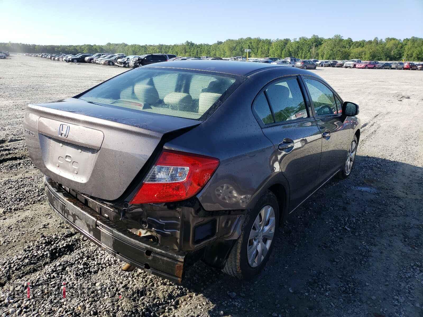 2012 HONDA CIVIC - VIN: 19XFB2F51CE375202 - Фото 4