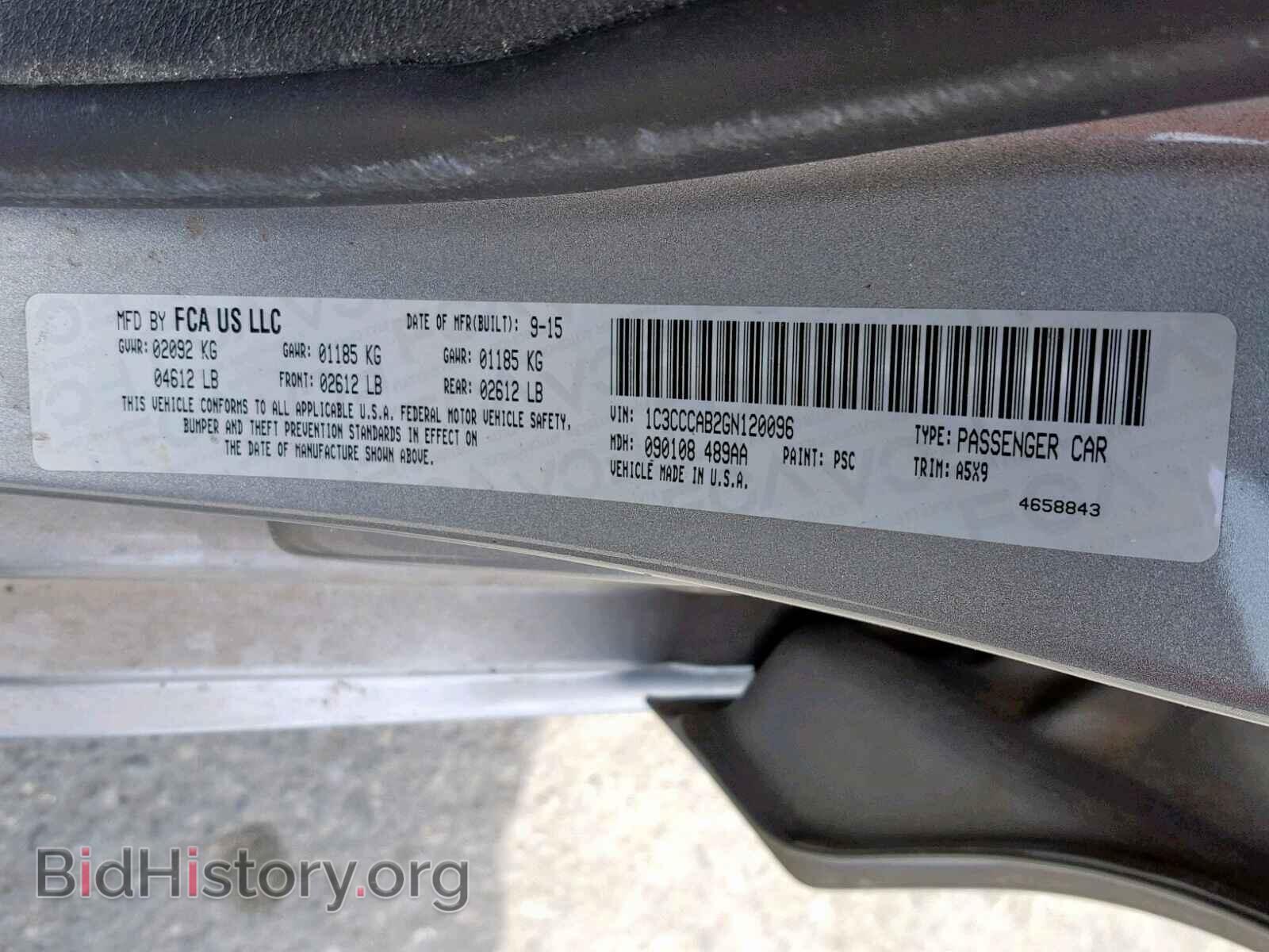 2016 CHRYSLER 200 - VIN: 1C3CCCAB2GN120096 - Photo 10