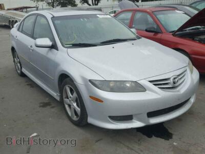 2005 Mazda 6, серебристый — VIN 1YVHP84C755M49083, Copart