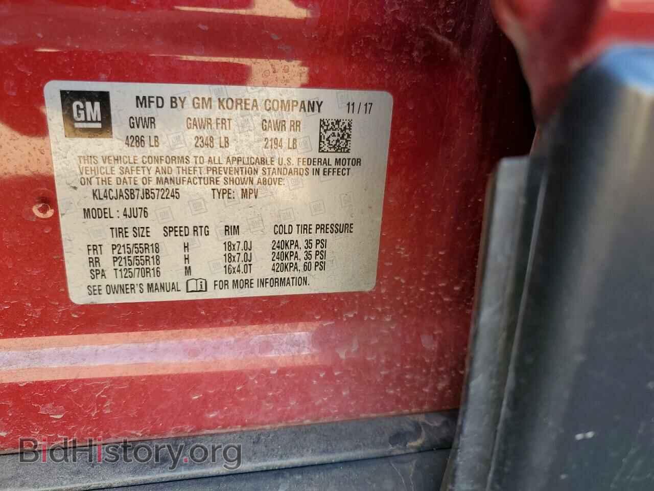 2018 BUICK ENCORE - VIN: KL4CJASB7JB572245 - Photo 13