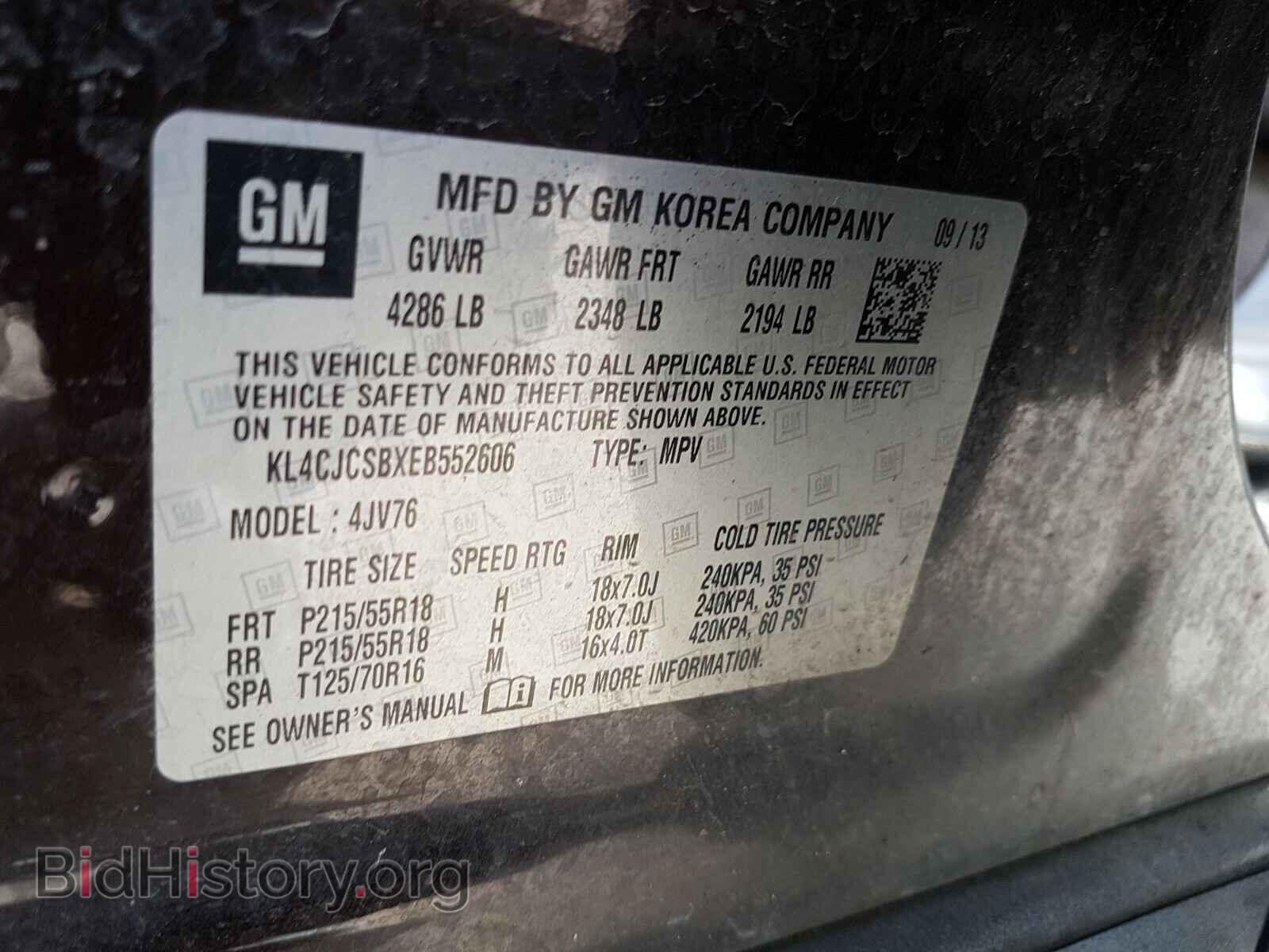 2014 BUICK ENCORE - VIN: KL4CJCSBXEB552606 - Photo 10
