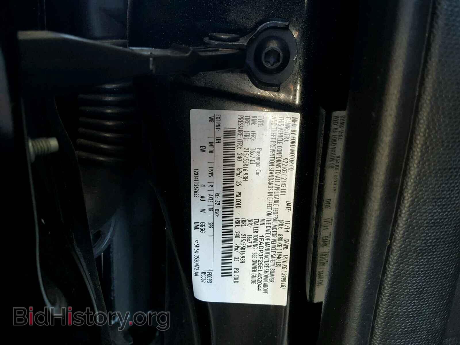 2014 FORD FOCUS - VIN: 1FADP3F25EL452044 - Photo 10