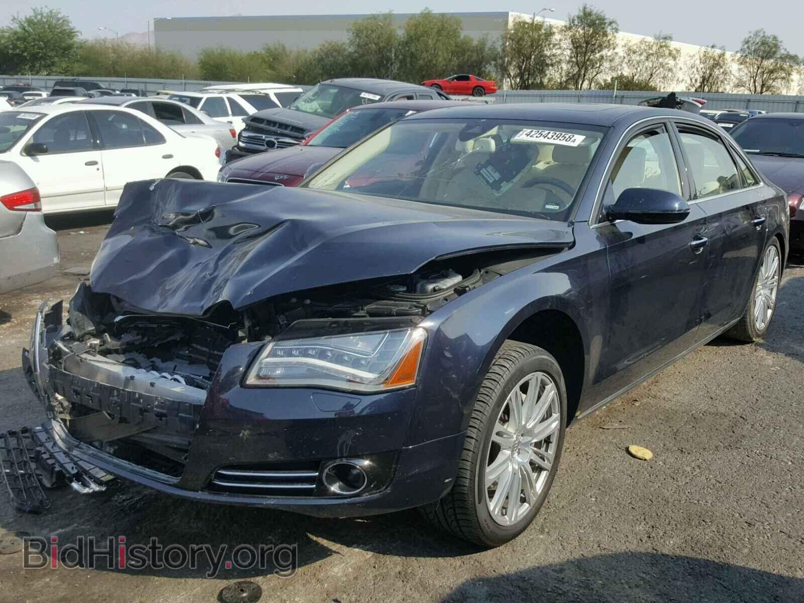 2013 AUDI A8 - VIN: WAURGAFD2DN006651 - Фото 2