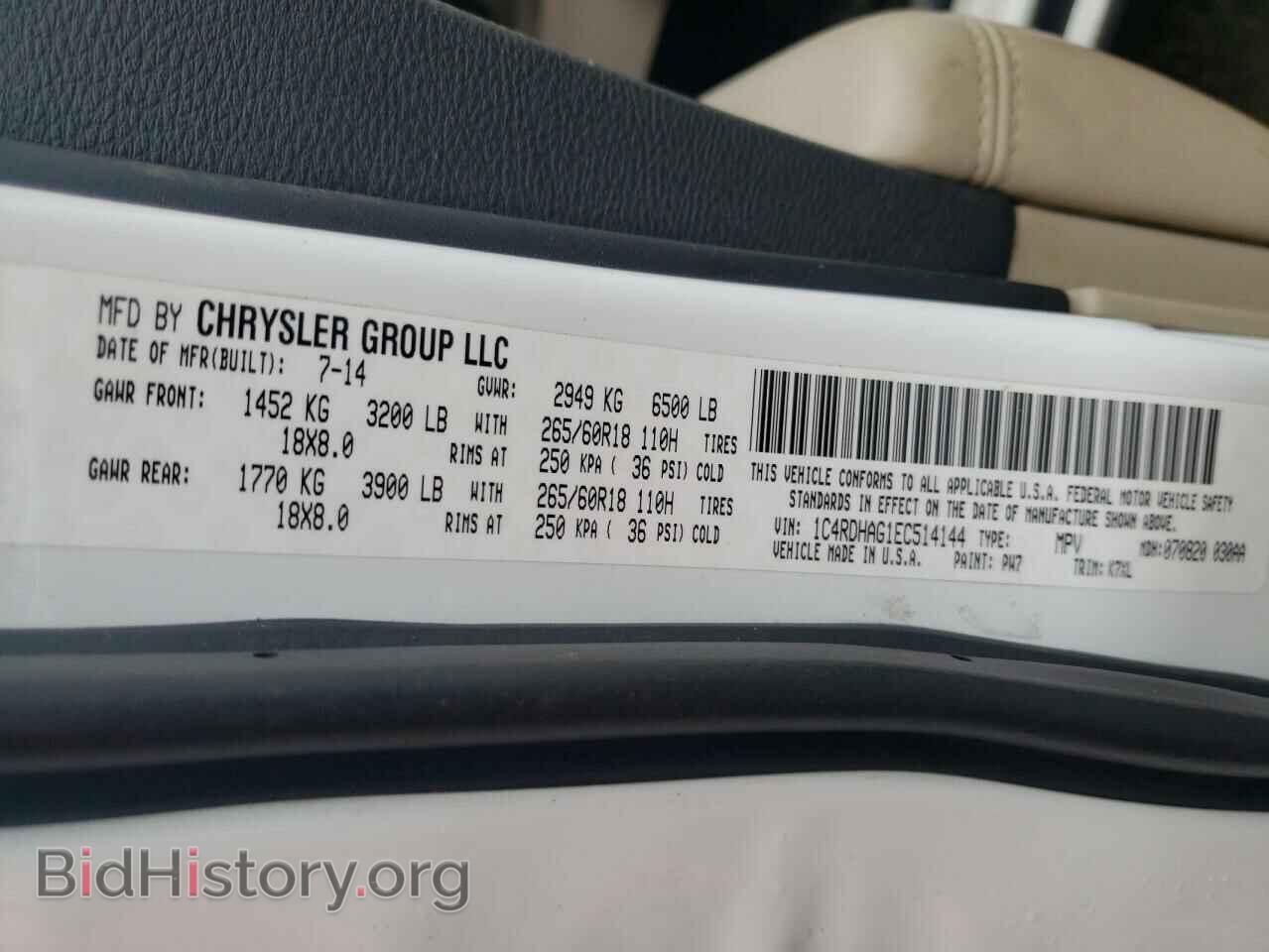 2014 DODGE DURANGO - VIN: 1C4RDHAG1EC514144 - Фото 15
