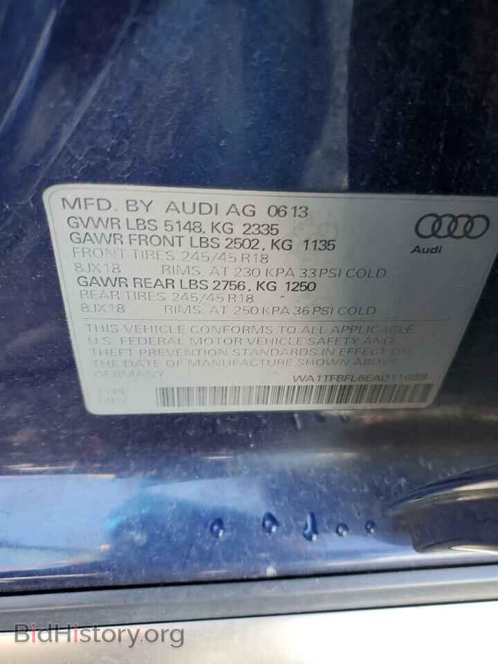 2014 AUDI A4 - VIN: WA1TFBFL6EA011668 - Photo 13