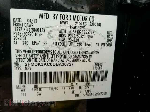 2013 FORD EDGE - VIN: 2FMDK3KC0DBA36727 - Photo 10