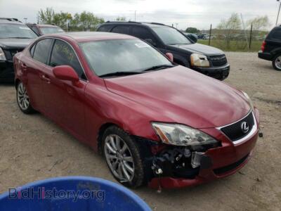 2007 Lexus IS IS 250, красный — VIN JTHCK262072014411, Copart