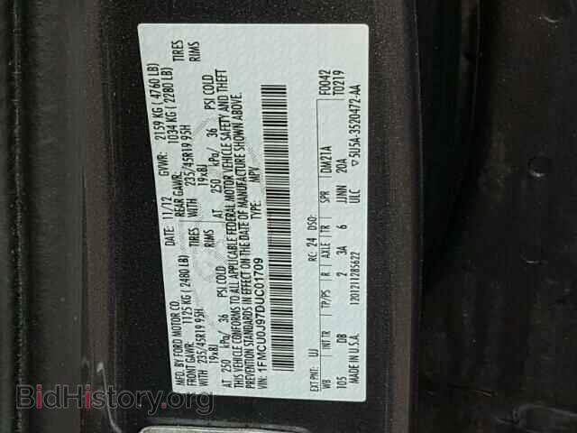 2013 FORD ESCAPE - VIN: 1FMCU0J97DUC01709 - Photo 10