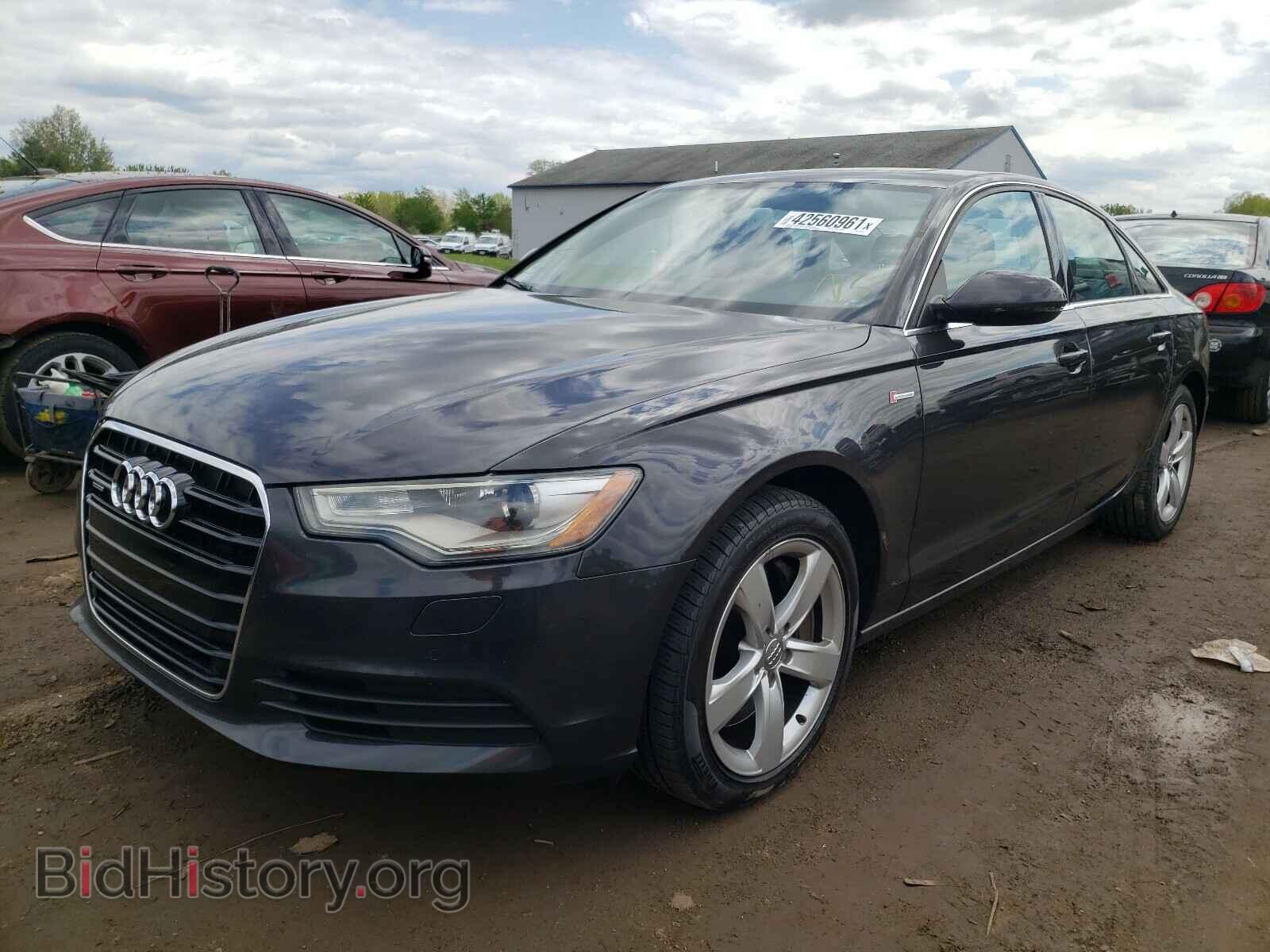 2012 AUDI A6 - VIN: WAUGGAFC0CN041573 - Фото 2