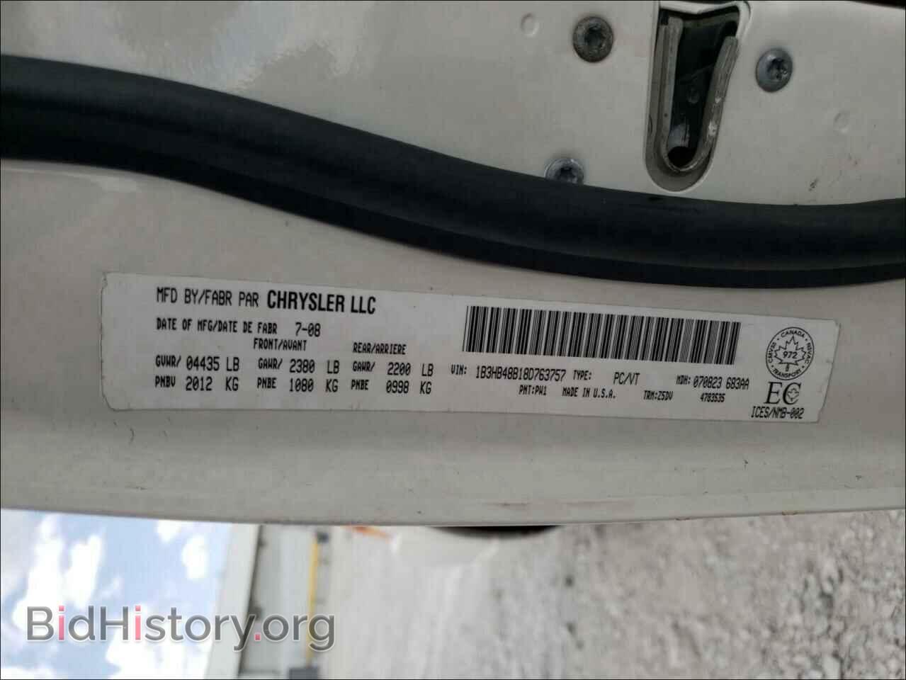 2008 DODGE CALIBER - VIN: 1B3HB48B18D763757 - Фото 10