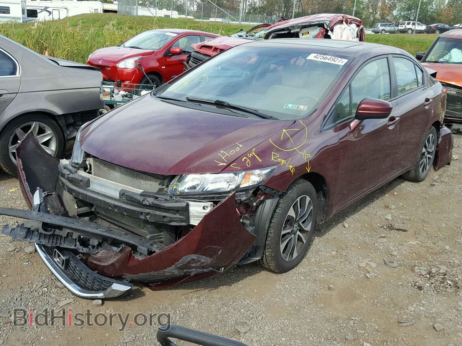 2014 HONDA CIVIC - VIN: 2HGFB2F88EH554209 - Фото 2