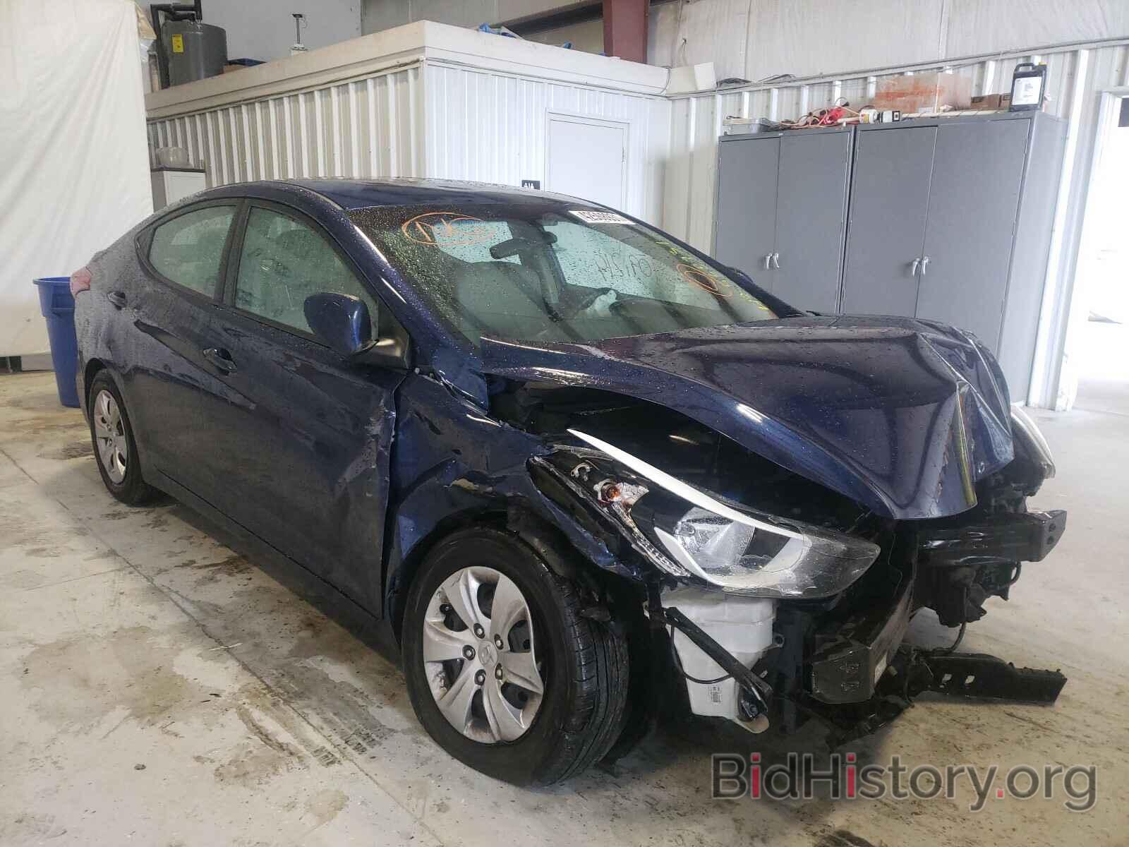 Photo 5NPDH4AE5GH770977 - HYUNDAI ELANTRA 2016