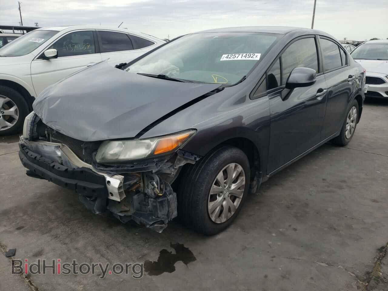2012 HONDA CIVIC - VIN: 2HGFB2F52CH537697 - Фото 2