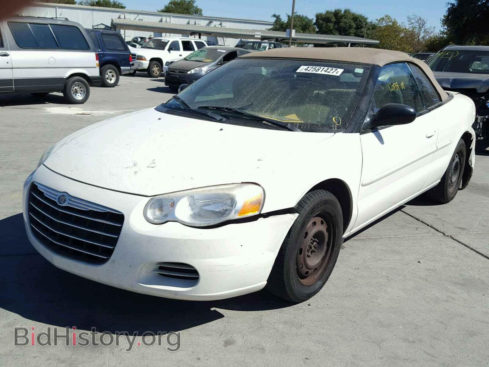 2004 CHRYSLER SEBRING - VIN: 1C3EL45RX4N183657 - Фото 2