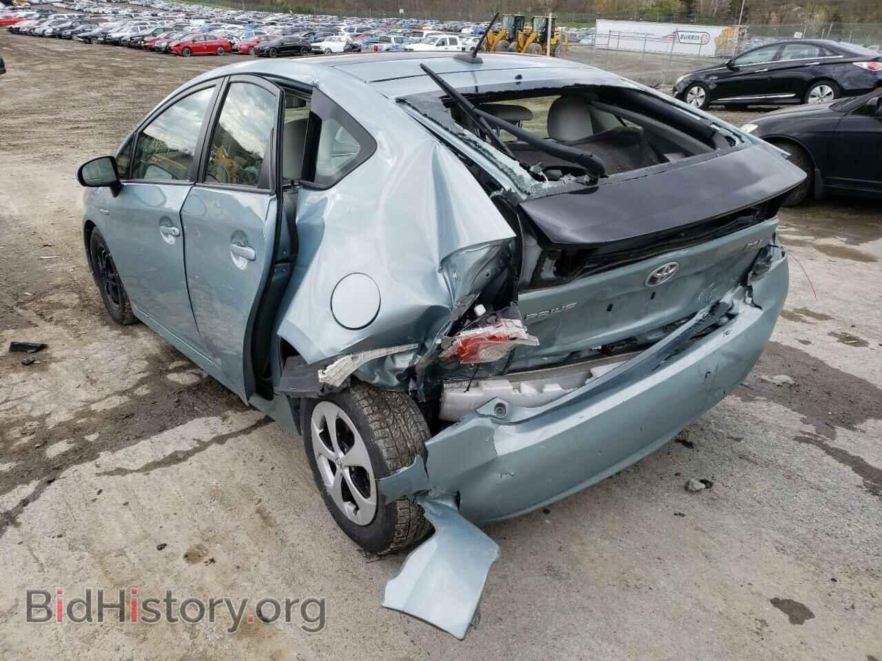 2014 TOYOTA PRIUS - VIN: JTDKN3DU4E1832676 - Фото 3