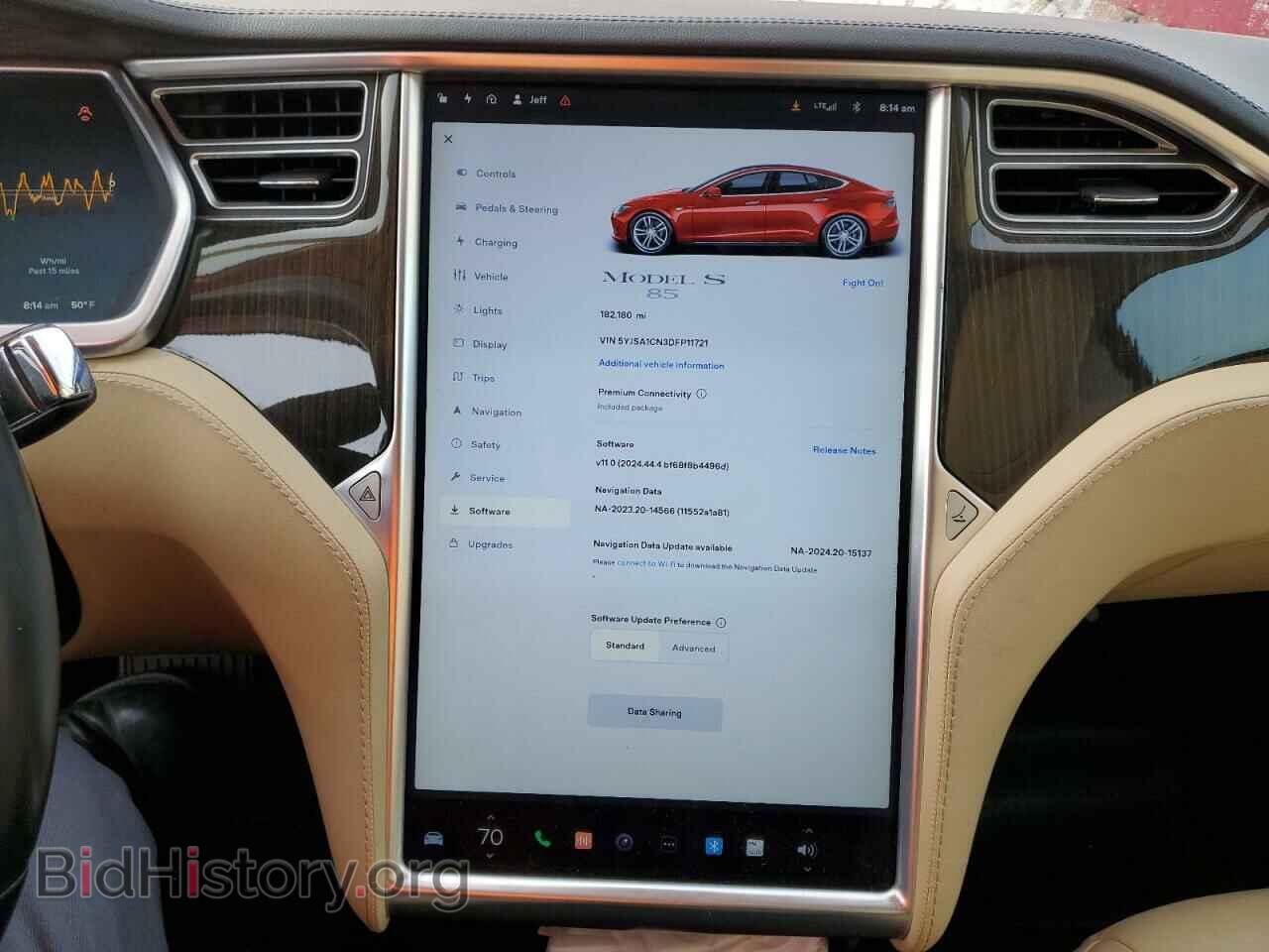 2013 TESLA MODEL S - VIN: 5YJSA1CN3DFP11721 - Photo 9
