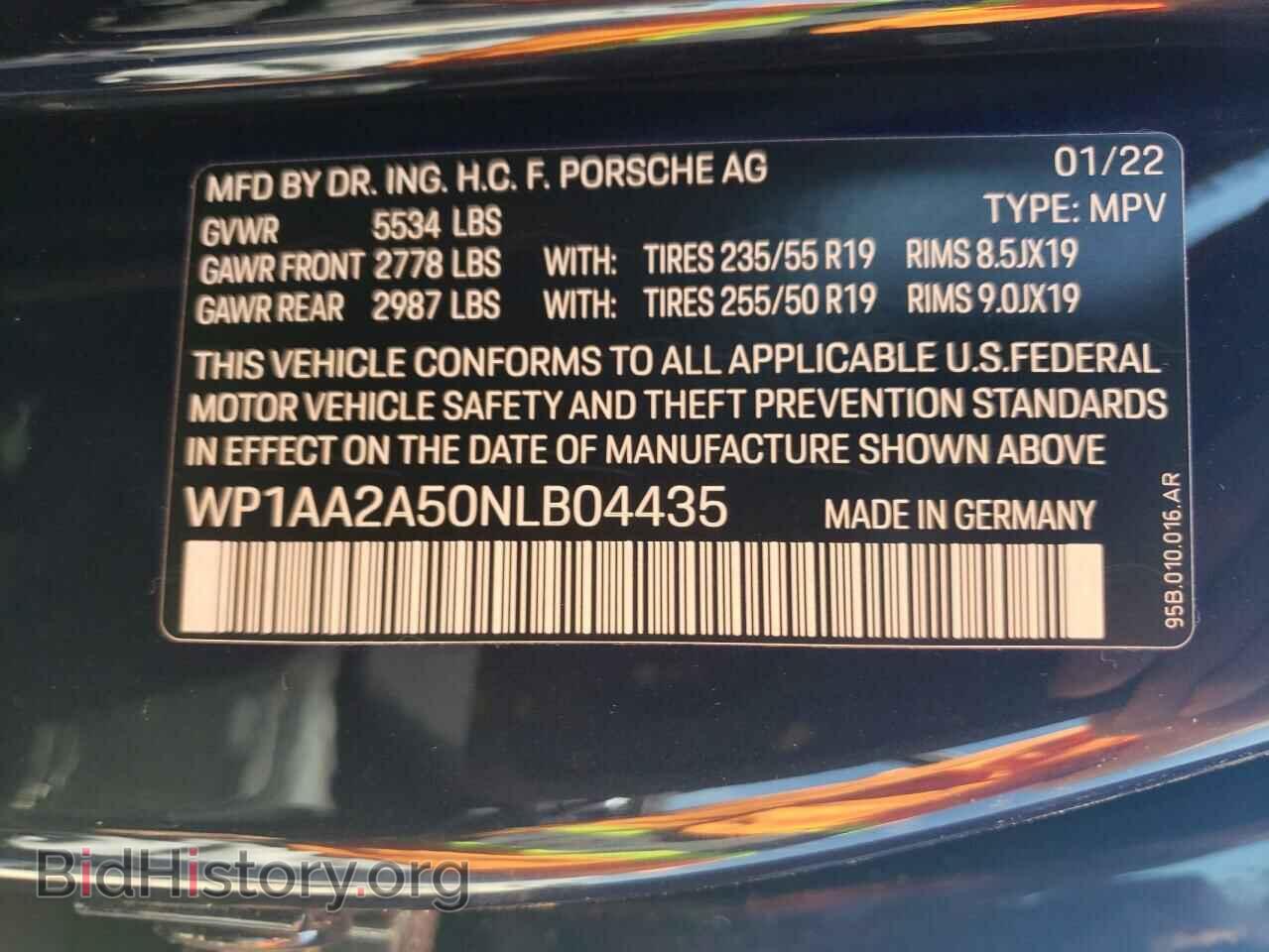 2022 PORSCHE MACAN - VIN: WP1AA2A50NLB04435 - Photo 10