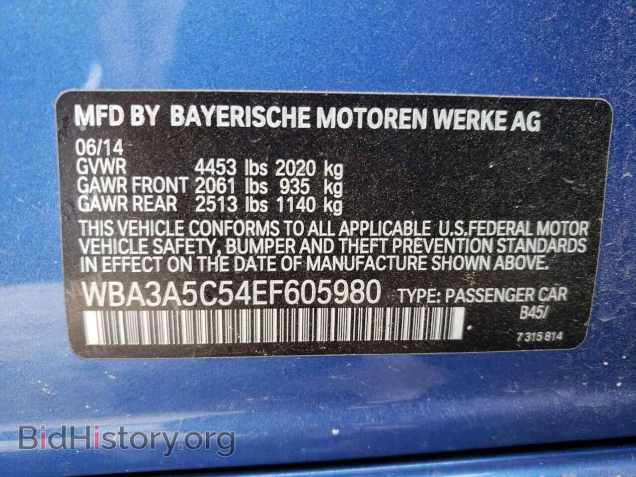 2014 BMW 3 SERIES - VIN: WBA3A5C54EF605980 - Фото 10