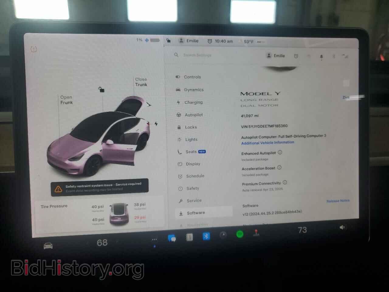 2021 TESLA MODEL Y - VIN: 5YJYGDEE7MF185360 - Фото 9
