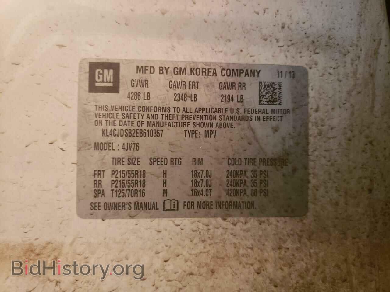 2014 BUICK ENCORE - VIN: KL4CJDSB2EB610357 - Photo 14