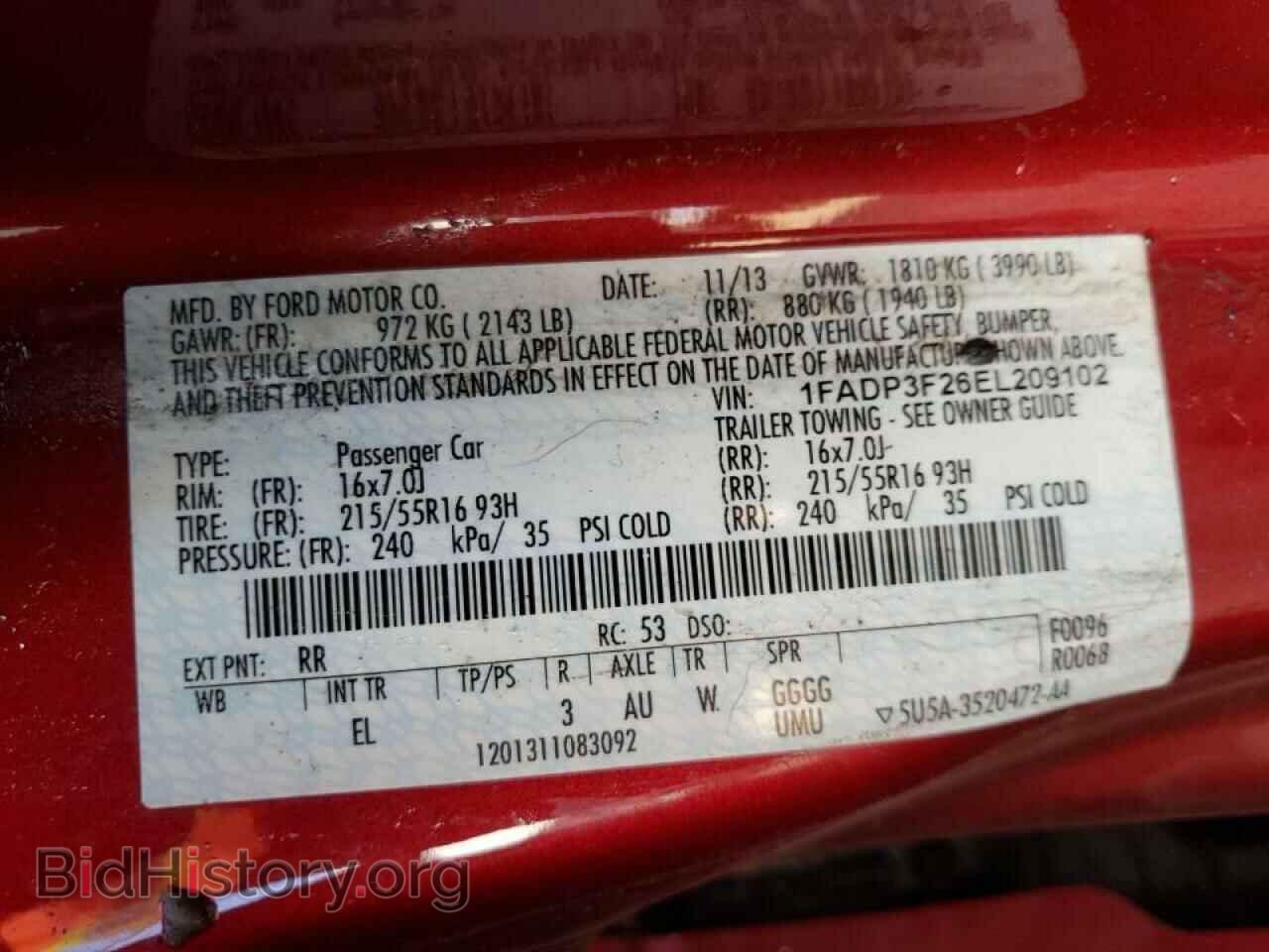 2014 FORD FOCUS - VIN: 1FADP3F26EL209102 - Photo 10