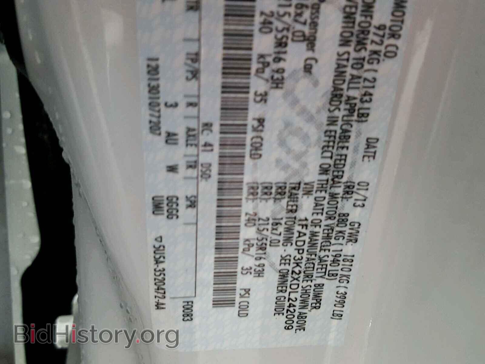 2013 FORD FOCUS - VIN: 1FADP3K2XDL242009 - Photo 10