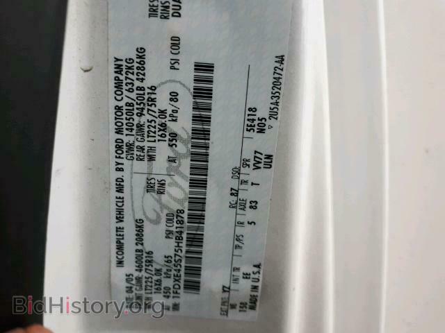 2005 FORD ECONOLINE - VIN: 1FDXE45S75HB41878 - Фото 10