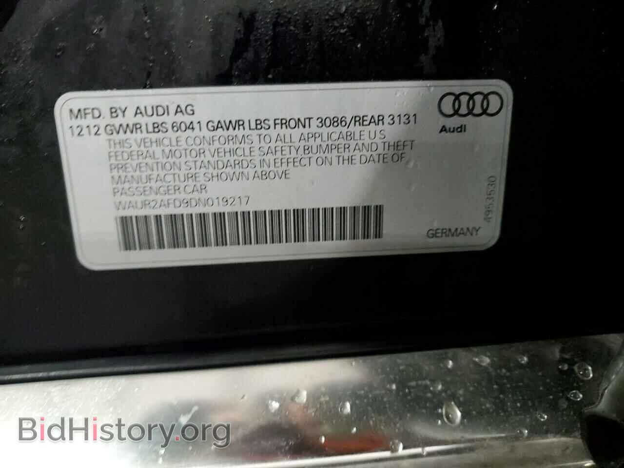 2013 AUDI A8 - VIN: WAUR2AFD9DN019217 - Фото 12