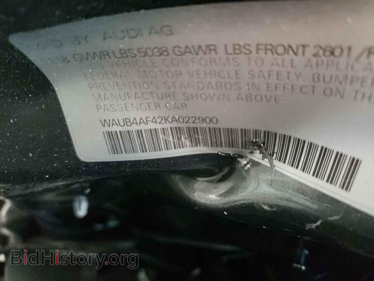 2019 AUDI S4/RS4 - VIN: WAUB4AF42KA022900 - Фото 10