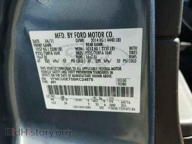 2011 FORD ESCAPE - VIN: 1FMCU0E75BKC24875 - Photo 10