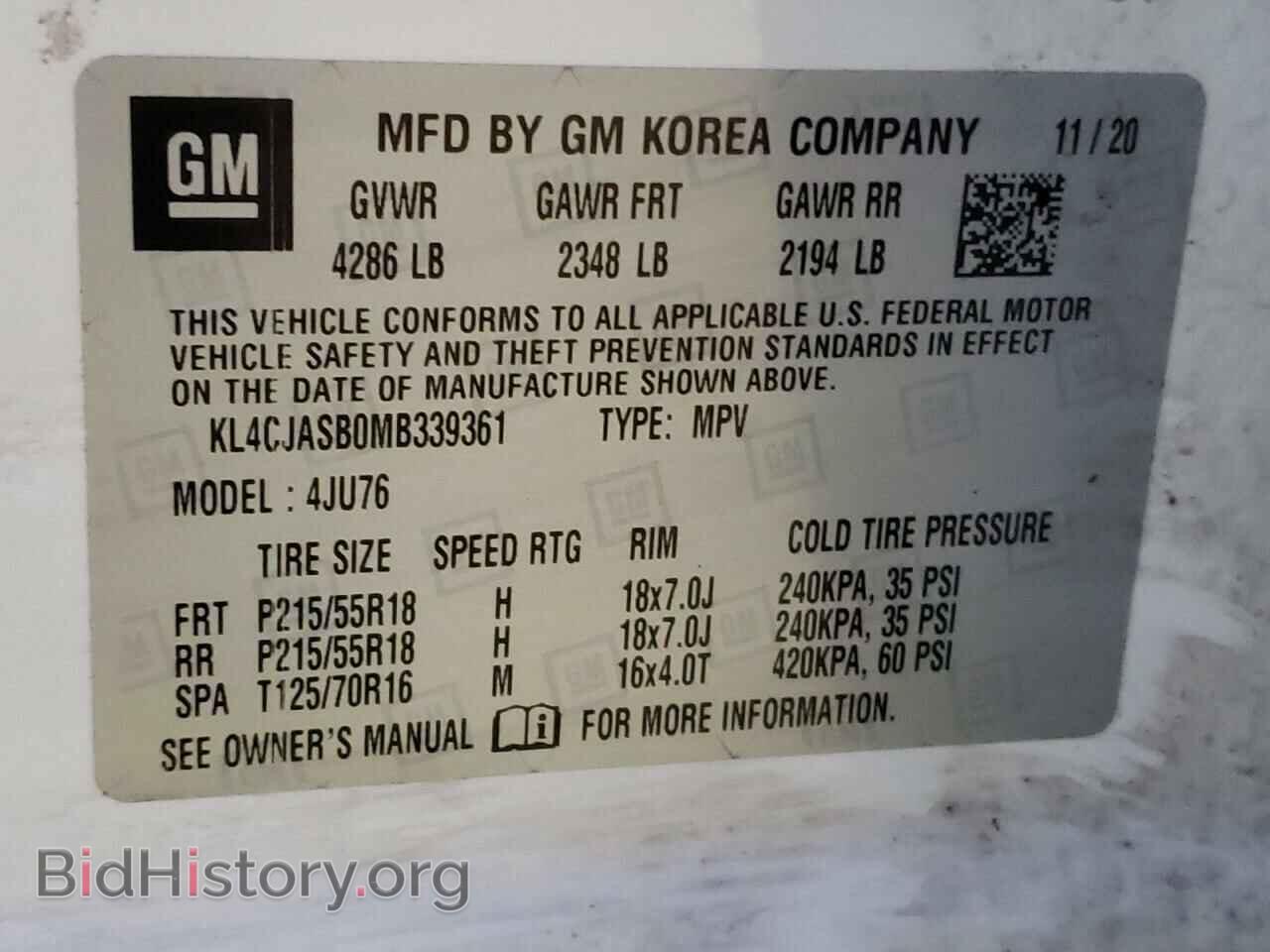 2021 BUICK ENCORE - VIN: KL4CJASB0MB339361 - Photo 14