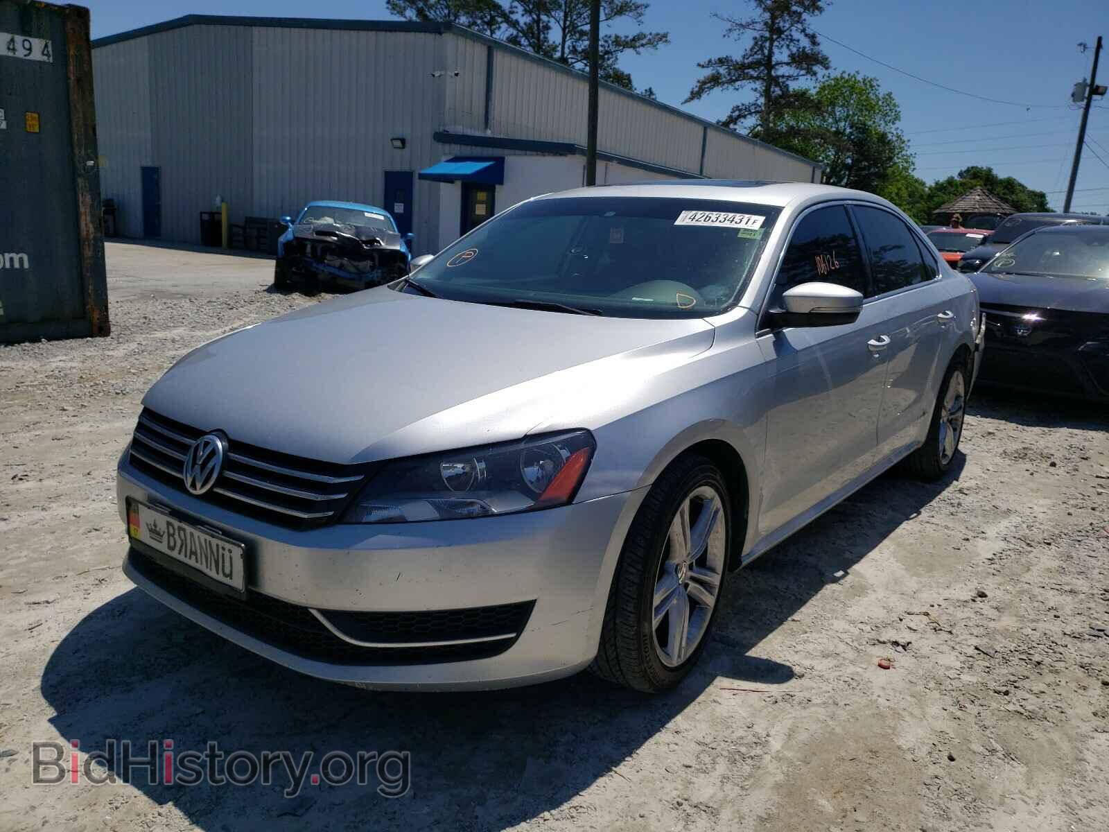 2014 VOLKSWAGEN PASSAT - VIN: 1VWBT7A34EC041672 - Фото 2