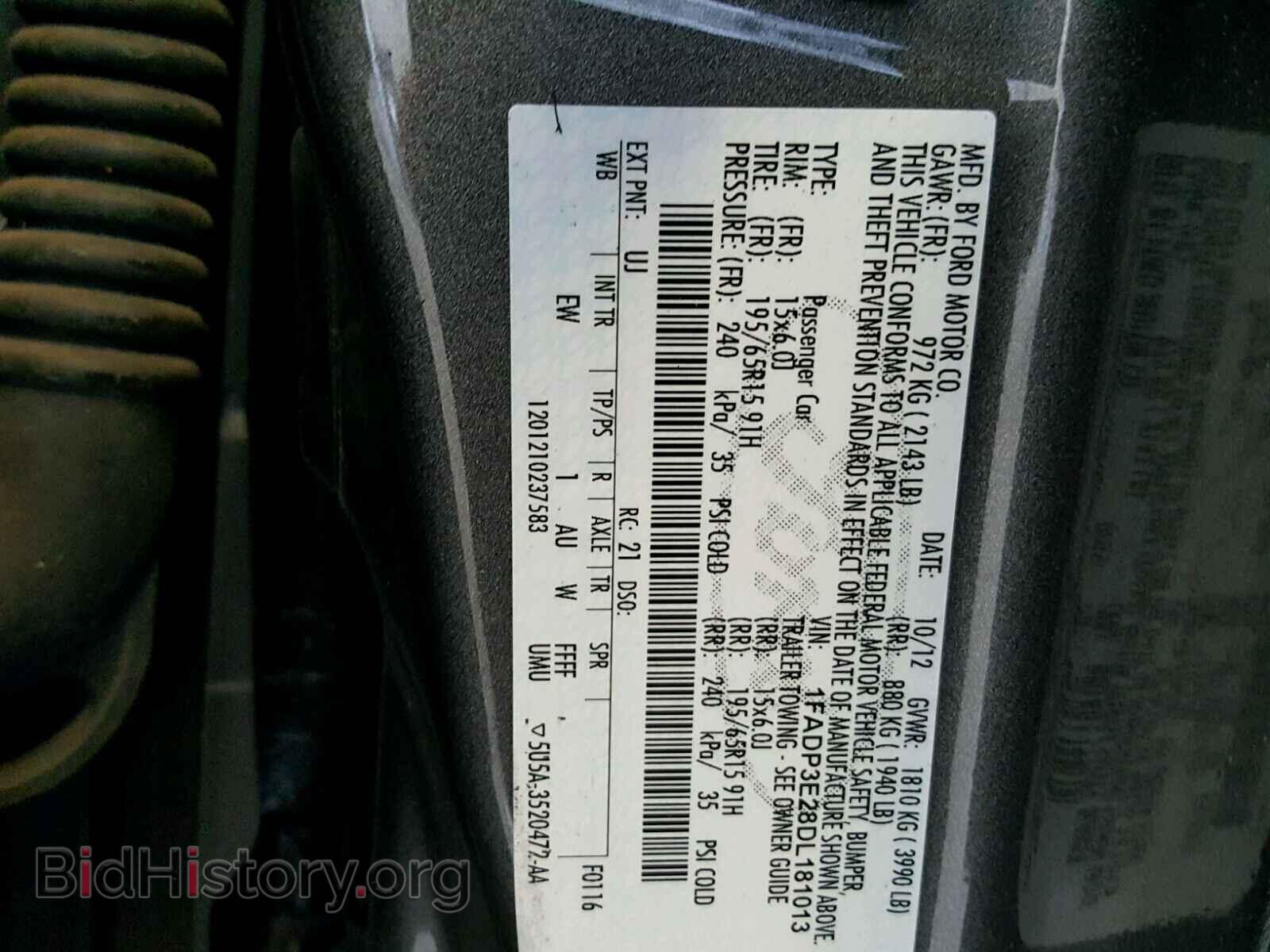 2013 FORD FOCUS - VIN: 1FADP3E28DL181013 - Photo 10