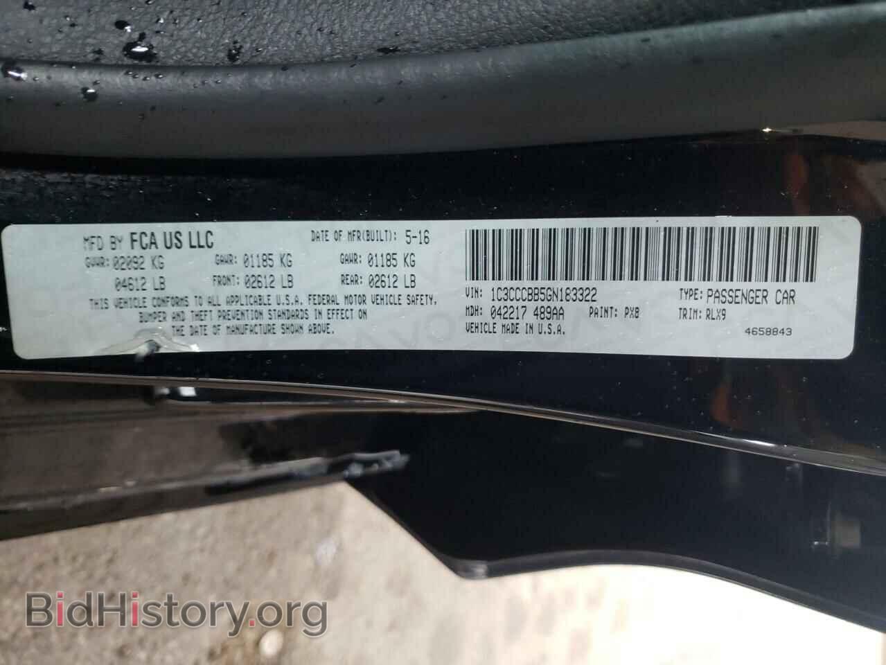 2016 CHRYSLER 200 - VIN: 1C3CCCBB5GN183322 - Фото 10